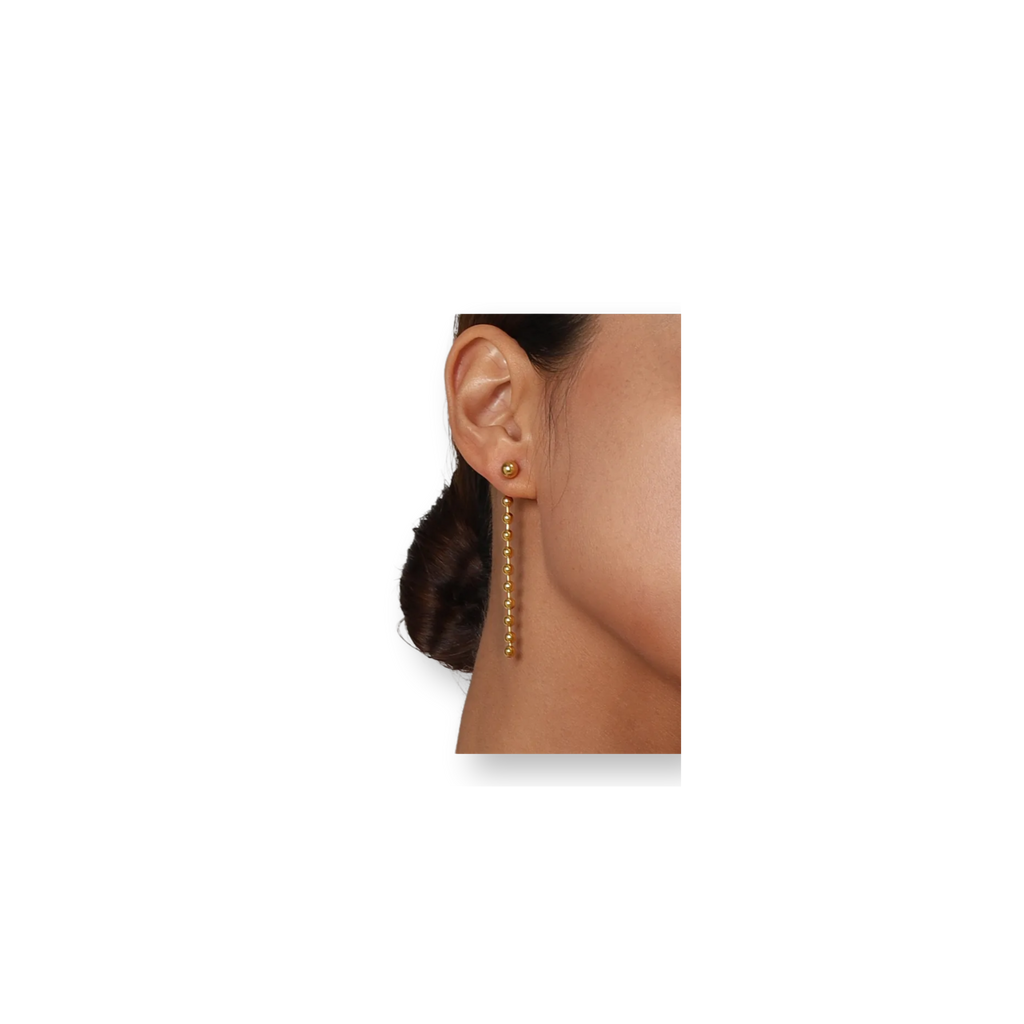 Aretes Lluvia Dorados