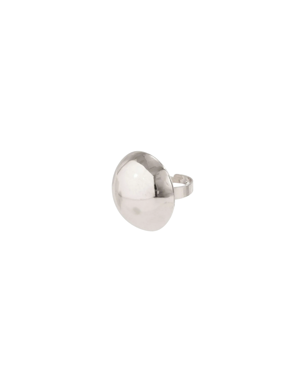 Anillo Bola Plateada