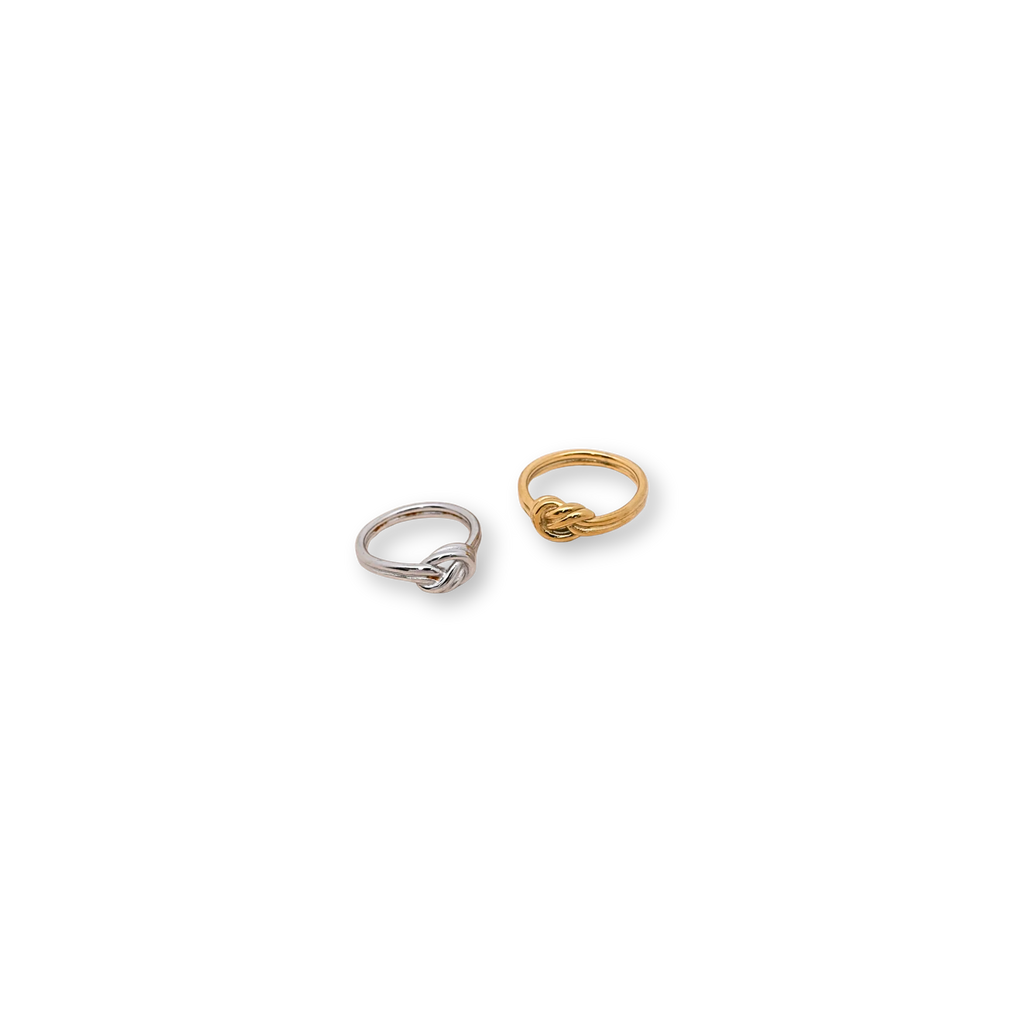 Anillo Nudo Plateado