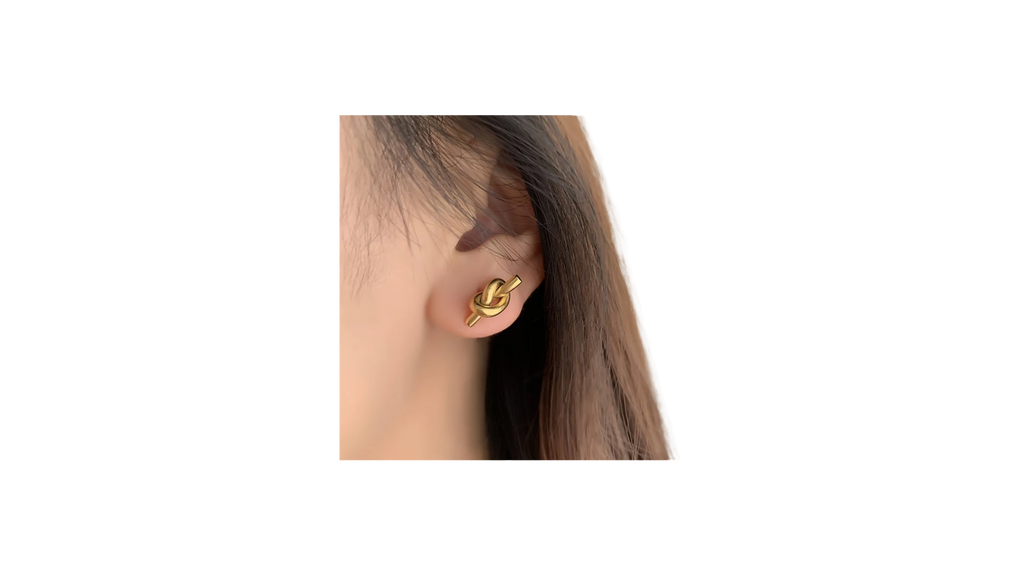 Aretes Nudo Dorados