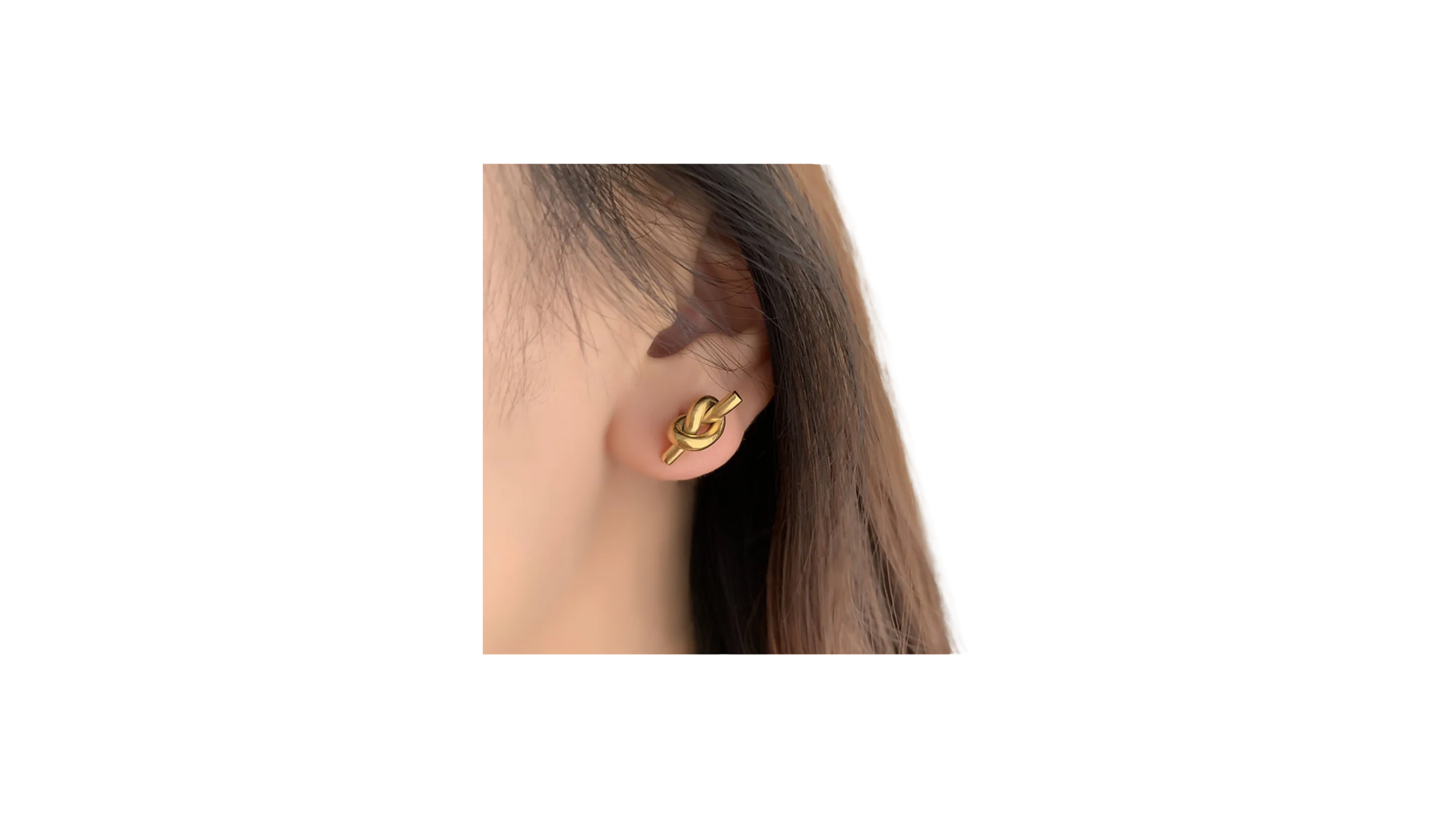 Aretes Nudo Dorados